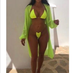 NEON LIME GREEN COVER UP